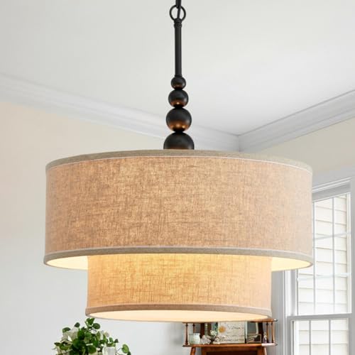 Lighting Double Drum Chandeliers