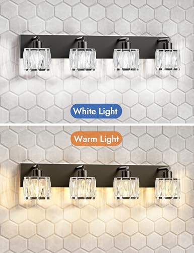 Crystal Vanity Lights for Bathrooms (4 Count)