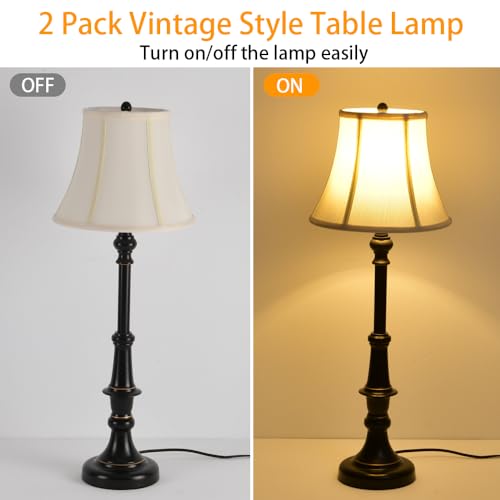 2 Pack Vintage Style Buffet Table Lamp (2 Count)