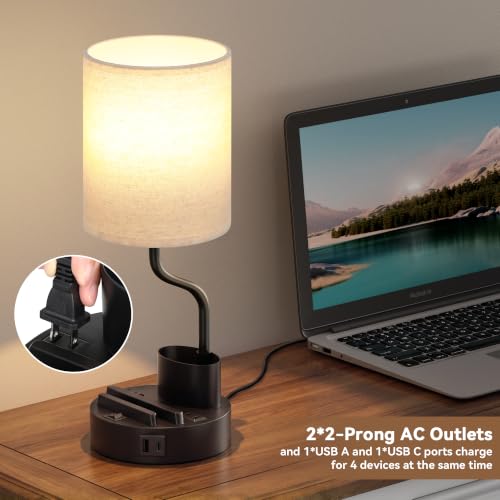 Bedside Lamps for Bedroom Set of 2 (2 Count)