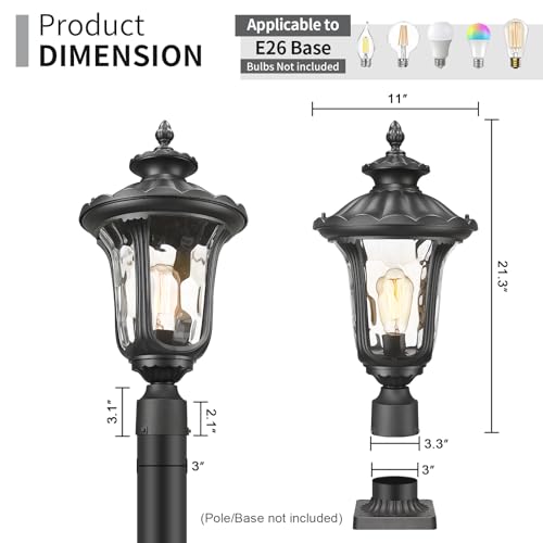 Outdoor Post Lights Fixtures Lamp Post Light