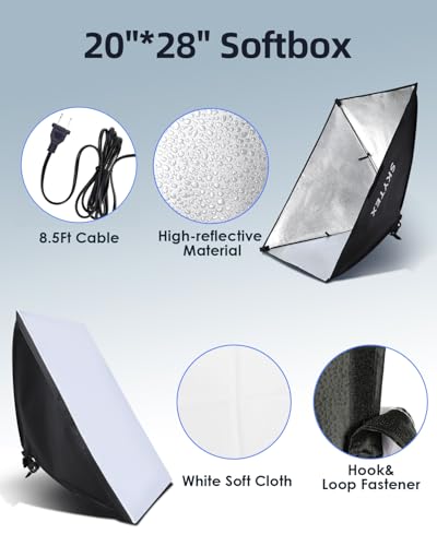 Softbox Lighting Kit 2Pack 20x28in Soft Box (9 Count)