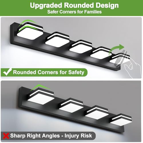 360° Rotate LED Bathroom Vanity Light Fixtures (5 Count)