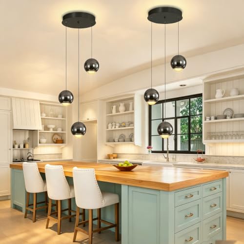 3 Light Modern Black Pendant Light Chandelier for Dining Room