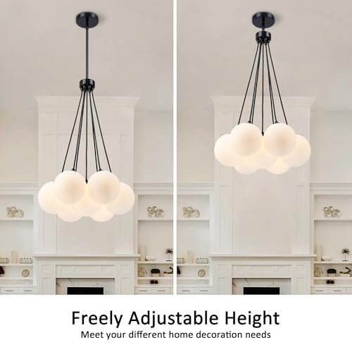 Modern Sputnik Glass Chandelier