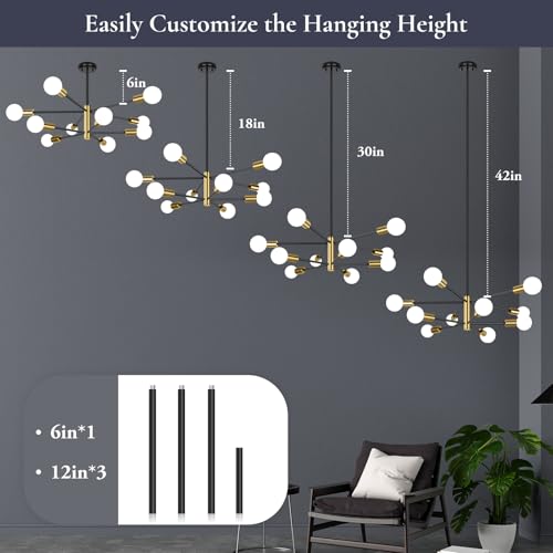 10 Light Modern Chandelier for Dining Room