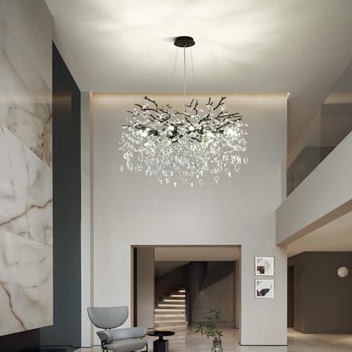 Modern Crystal Tree Branch Chandelier