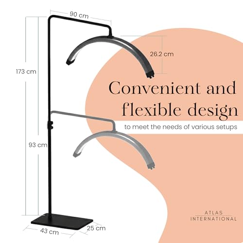 Half Moon Lash Light with Phone Holder for Filming & Content Creation