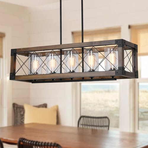 35" Farmhouse Chandelier