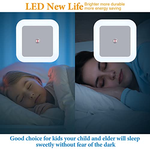 24 Packs LED Night Lights Plug into Wall with Smart Dark Sensor Automatic Hallway Plug in Lights for Bedroom (24 Count)