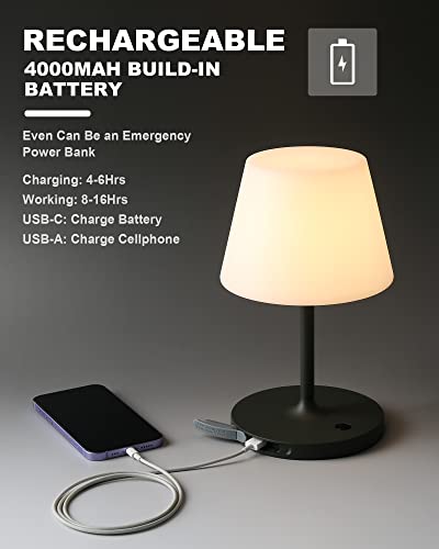 Outdoor Battery Operated Table Lamp Waterproof