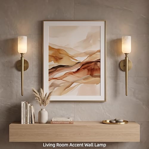 Alabaster Wall Sconces Set of Two (2 Count)