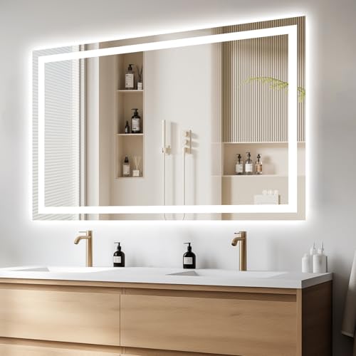 60"X40" LED Bathroom Mirror with Lights