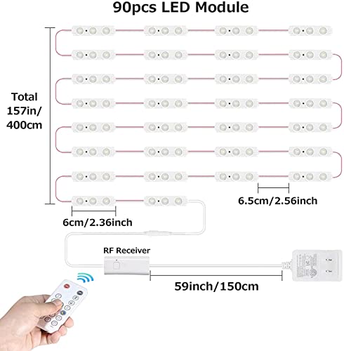 LED Vanity Mirror Lights with RF Remote