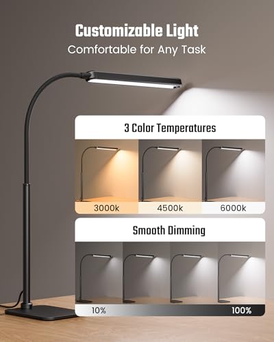 Eye Caring LED Desk Lamp Work Lamp Office Lamp with Base