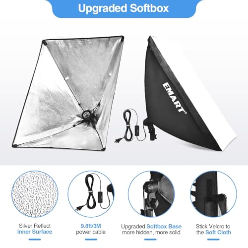 Softbox Photography Lighting Kit