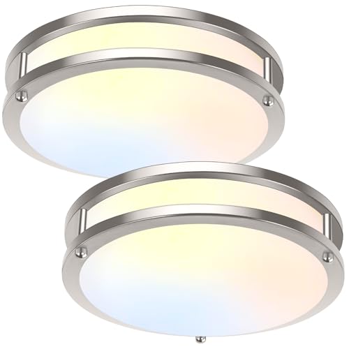 2 Pack 10inch Bathroom Light Fixtures Ceiling Mount (2 Count)