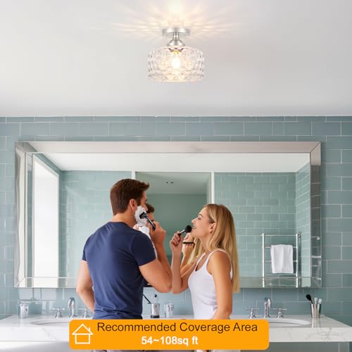 Small Semi Flush Mount Ceiling Light Fixture