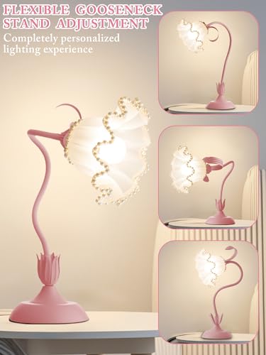 Flower Table Lamp LED Reading Light Vintage Night light
