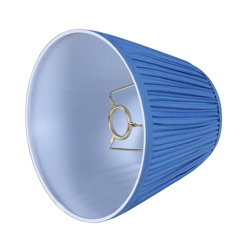 56502 Empire Uno Lamp Shade in Mushroom Pleated Classic Blue