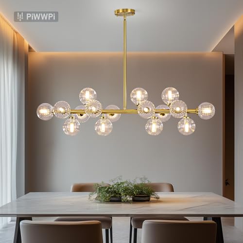 Glass Globe Sputnik Chandelier