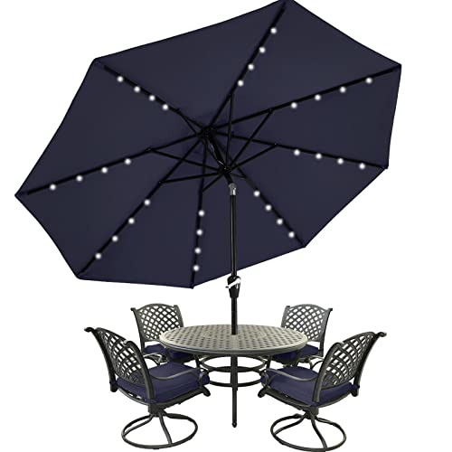 11ft Patio Umbrella with Solar Lights