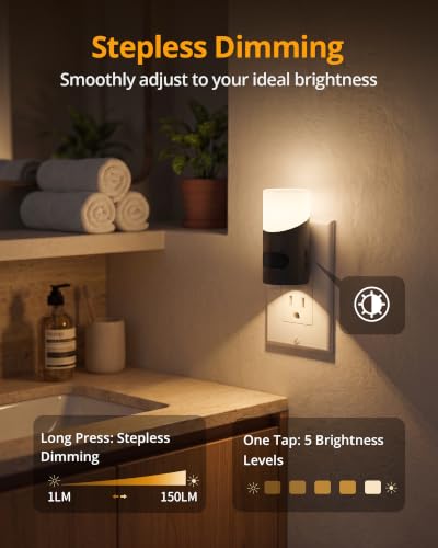 LED Night Lights Plug into Wall with Motion Sensor (2 Count)
