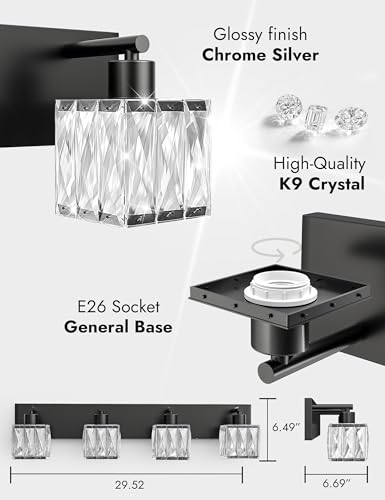 Black Bathroom Light Fixtures