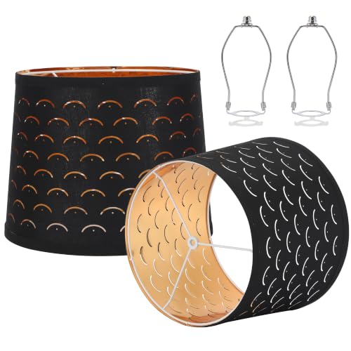 Empire Lamp Shades Set of 2 (Black&Smile Shape)