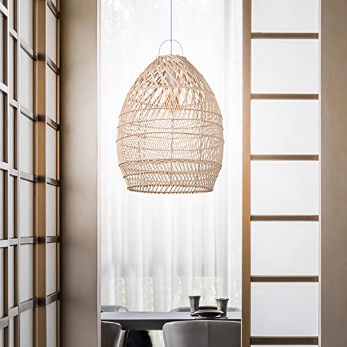 Boho Wicker Chandelier