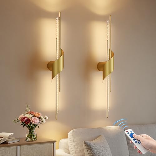 Battery Operated Wall Sconces Set of 2 (2 Count)