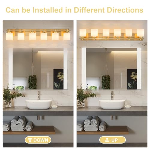 Modern Bathroom Light Fixtures Over Mirror