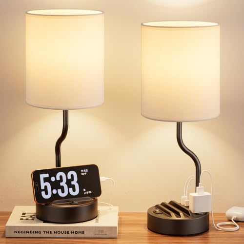 Bedside Lamps for Bedroom Set of 2 (2 Count)