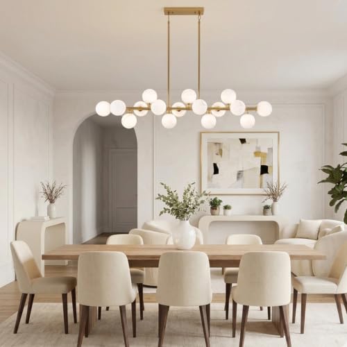 Mid Century Modern Chandelier Alabaster Pendant Light