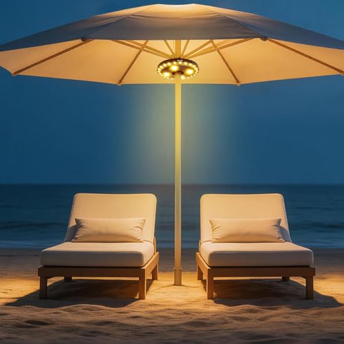 Patio Umbrella Light 3 Brightness Modes Cordless