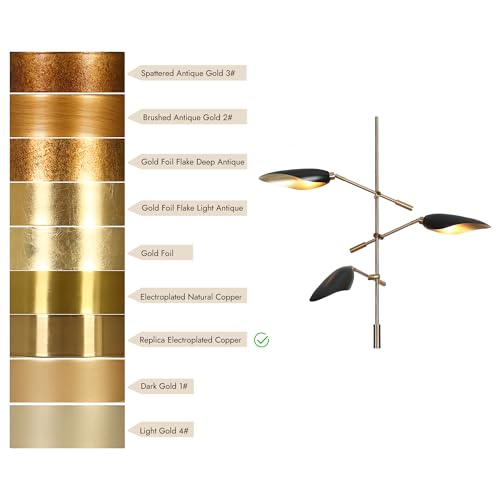 Modern Black and Gold Chandelier