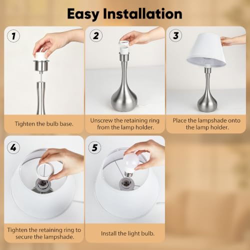 Touch Table Lamp for Bedroom Set of 2 (2 Count)