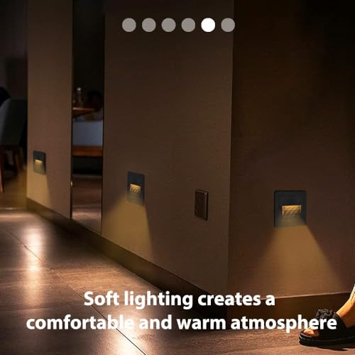 120V Indoor Outdoor Recessed Step Lights for Stair Warm White 8Pack (4 Count)