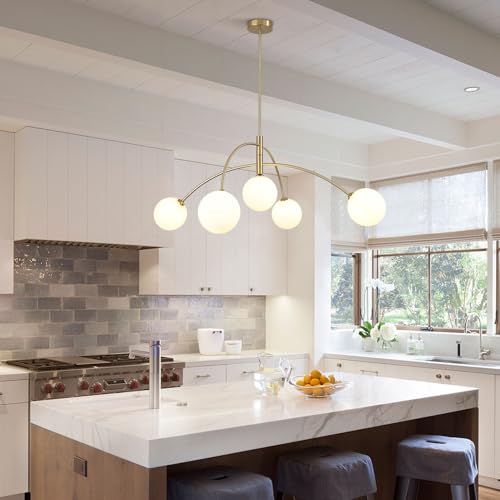 Contemporary Gold Ceiling Light 5