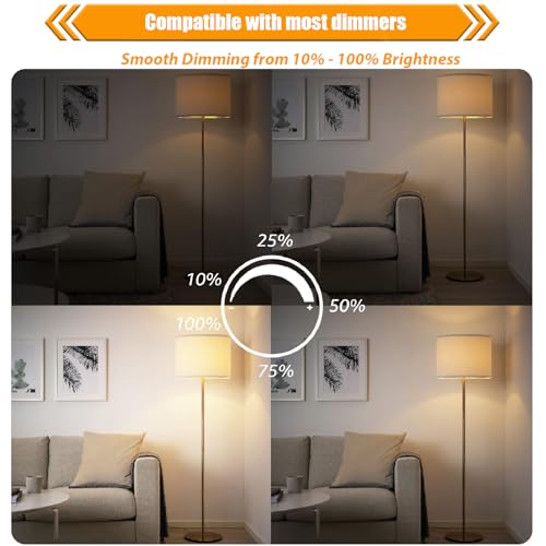 8 Pack Dimmable LED Edison Bulbs 40W Equivalent (8 Count)