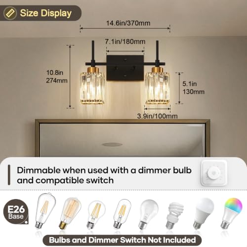 Modern Crystal Bathroom Vanity Light 2