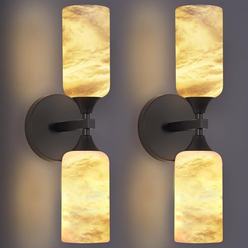 Alabaster Wall Sconces Set of 2 (72 Count)