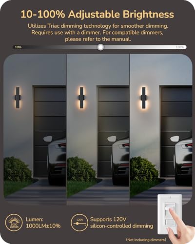 2 Pack LED Outdoor Wall Lights (32 Count)