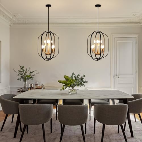 Black and Gold Chandelier for Dining Room