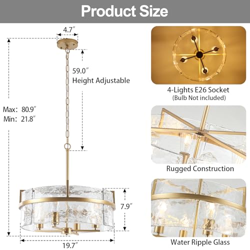 Modern Glass Chandelier