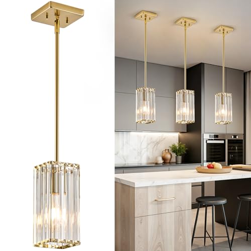 Modern Crystal Pendant Lights Kitchen Island