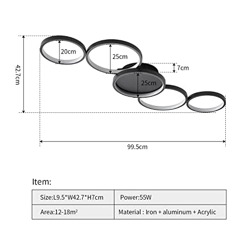Modern LED Flush Mount Ceiling Light