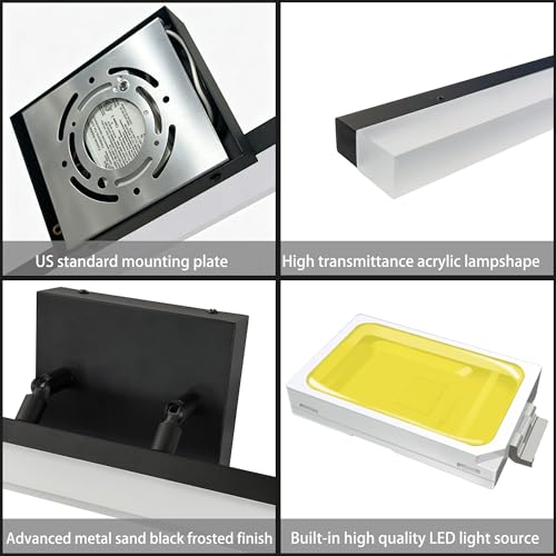 36 Inch Modern Bathroom Light Fixtures Over Mirror