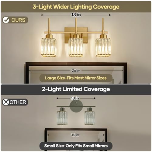 Modern Crystal Bathroom Vanity Light 3