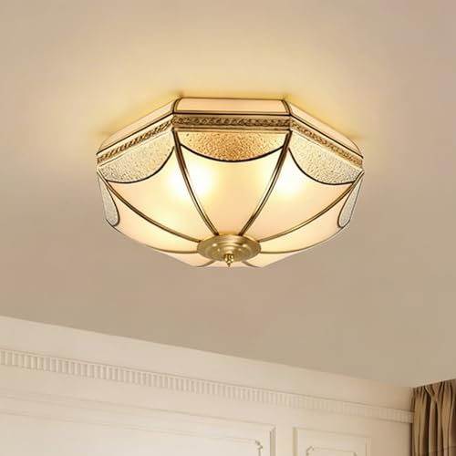 Vintage Style Brass Ceiling Light Fixture